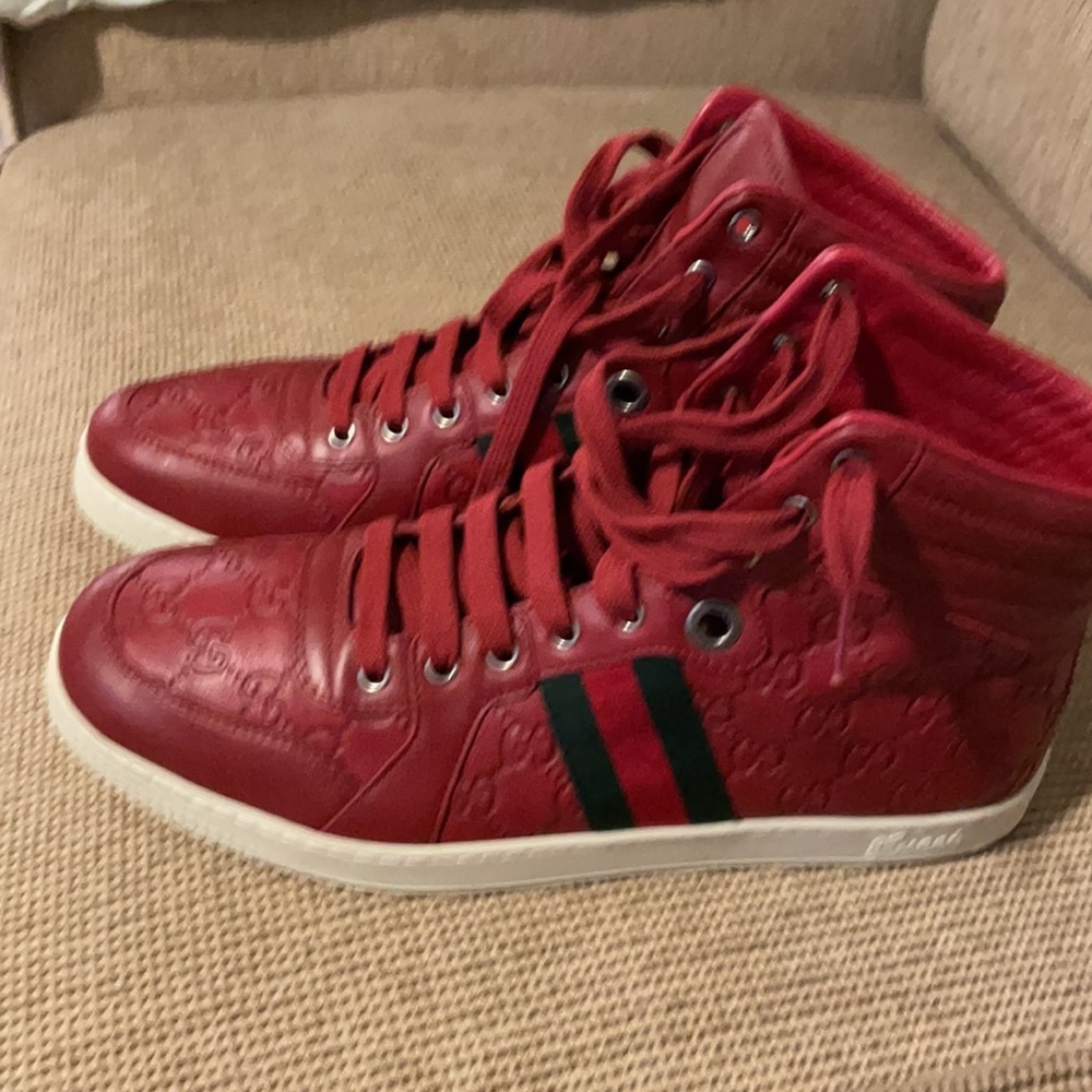 Red Gucci Sneakers Sz 10G